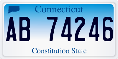 CT license plate AB74246