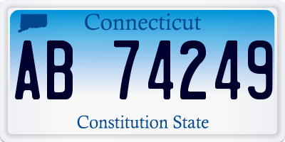 CT license plate AB74249