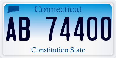 CT license plate AB74400