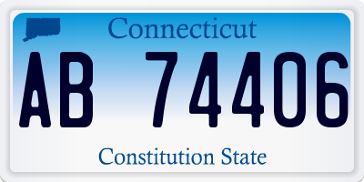 CT license plate AB74406