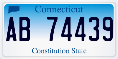 CT license plate AB74439