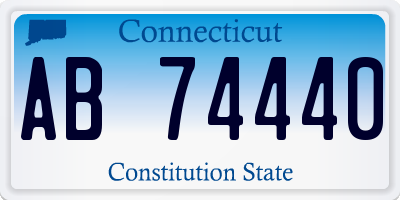 CT license plate AB74440