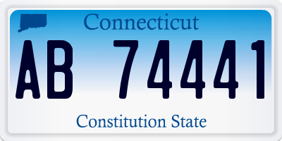 CT license plate AB74441