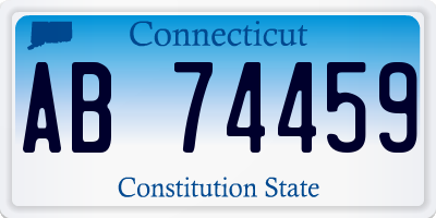 CT license plate AB74459