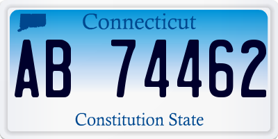 CT license plate AB74462