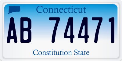 CT license plate AB74471