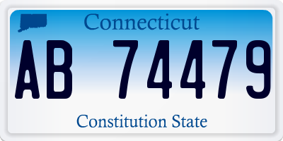 CT license plate AB74479