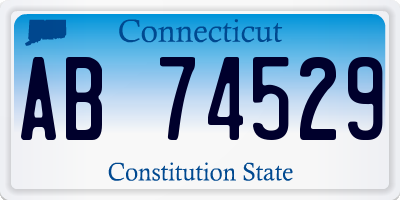 CT license plate AB74529