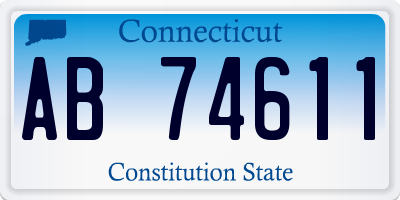 CT license plate AB74611