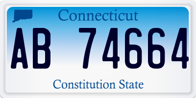 CT license plate AB74664