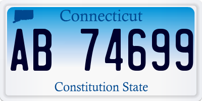 CT license plate AB74699