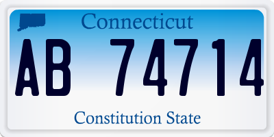 CT license plate AB74714