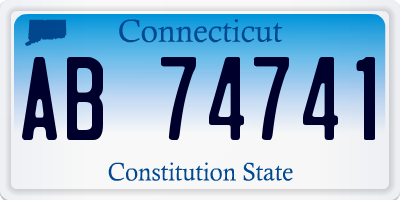 CT license plate AB74741