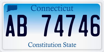 CT license plate AB74746