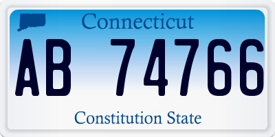 CT license plate AB74766