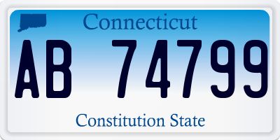 CT license plate AB74799