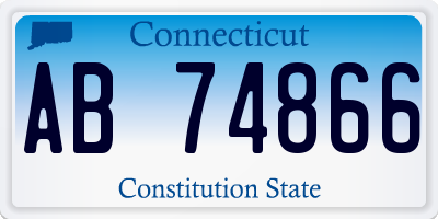 CT license plate AB74866