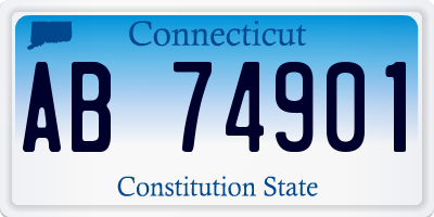 CT license plate AB74901