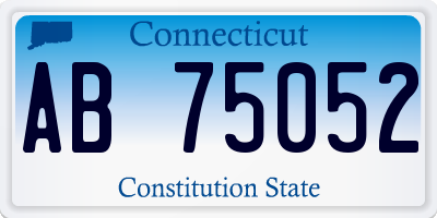 CT license plate AB75052