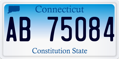 CT license plate AB75084