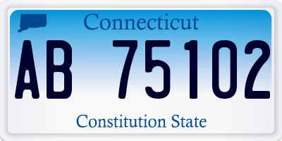 CT license plate AB75102