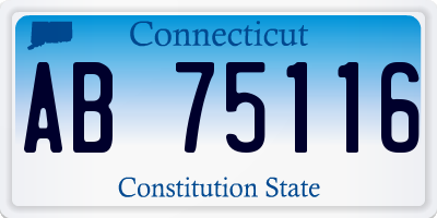 CT license plate AB75116