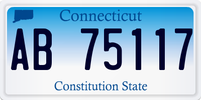 CT license plate AB75117