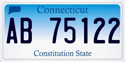 CT license plate AB75122