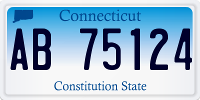 CT license plate AB75124