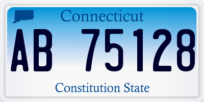 CT license plate AB75128