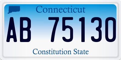 CT license plate AB75130