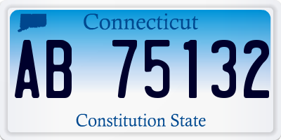 CT license plate AB75132