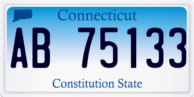 CT license plate AB75133