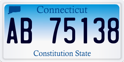 CT license plate AB75138