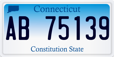 CT license plate AB75139