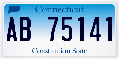 CT license plate AB75141