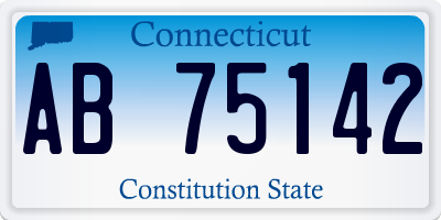 CT license plate AB75142