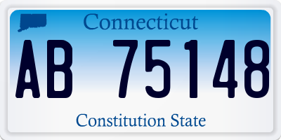 CT license plate AB75148