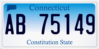CT license plate AB75149