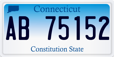 CT license plate AB75152