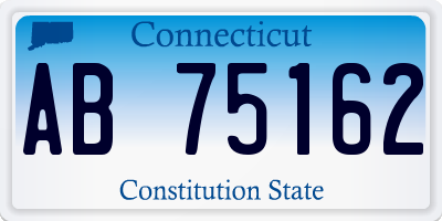 CT license plate AB75162