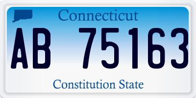 CT license plate AB75163