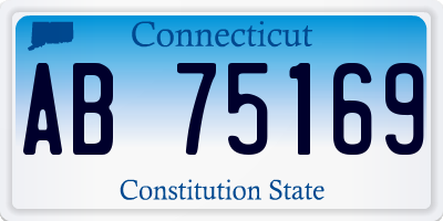 CT license plate AB75169