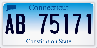 CT license plate AB75171