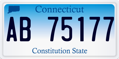 CT license plate AB75177