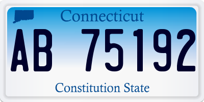 CT license plate AB75192