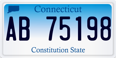 CT license plate AB75198