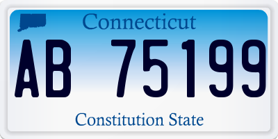 CT license plate AB75199
