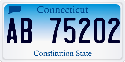 CT license plate AB75202