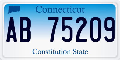 CT license plate AB75209